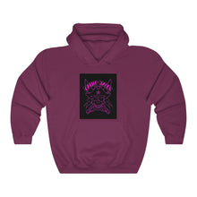 Load image into Gallery viewer, Unisex Hooded Top Purple Skull
