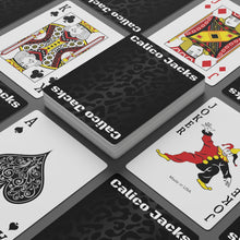 Cargar imagen en el visor de la galería, Calico Jacks Poker Cards Black Leopard
