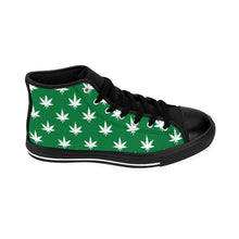 Cargar imagen en el visor de la galería, 6 Women&#39;s High-top Sneakers Green Leaf by Calico Jacks
