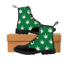 Load image into Gallery viewer, 1 Men&#39;s Canvas Boots Green Leaf by Calico Jacks
