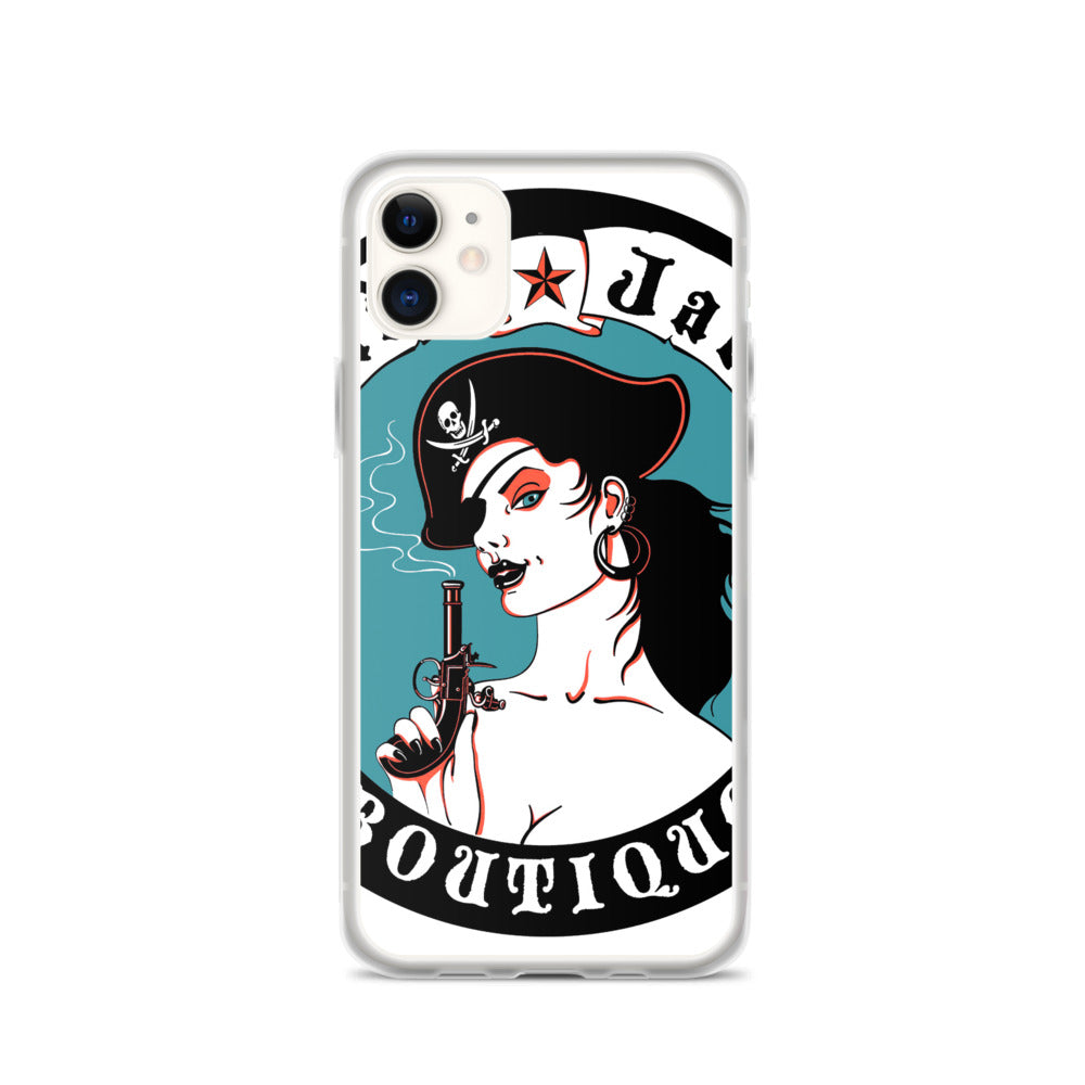 ee iPhone Case Pirate Blue Stamp design by Calico Jacks