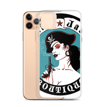 Load image into Gallery viewer, z iPhone Case Pirate Blue Stamp design by Calico Jacks

