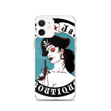 Load image into Gallery viewer, y iPhone Case Pirate Blue Stamp design by Calico Jacks
