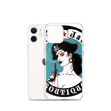 Load image into Gallery viewer, v iPhone Case Pirate Blue Stamp design by Calico Jacks

