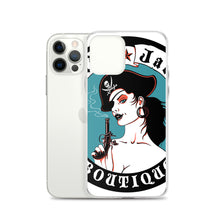Load image into Gallery viewer, t iPhone Case Pirate Blue Stamp design by Calico Jacks

