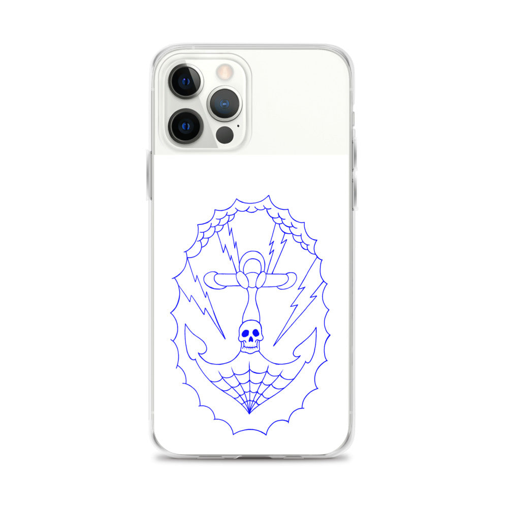 ff iPhone Case Anchor White design by Calico Jacks