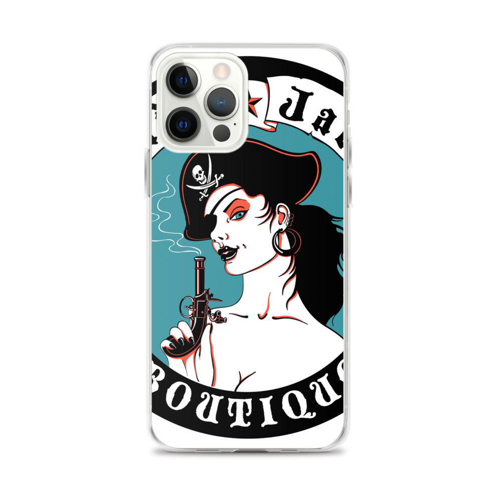 ff iPhone Case Pirate Blue Stamp design by Calico Jacks