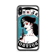 Load image into Gallery viewer, l iPhone Case Pirate Blue Stamp design by Calico Jacks
