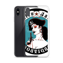 Load image into Gallery viewer, c iPhone Case Pirate Blue Stamp design by Calico Jacks
