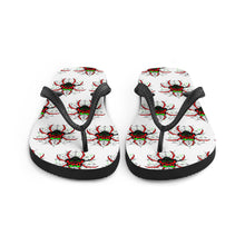 Load image into Gallery viewer, 4 Flip-Flops Spider design by Calico Jacks

