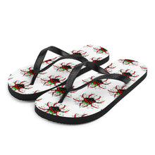 Load image into Gallery viewer, 2 Flip-Flops Spider design by Calico Jacks
