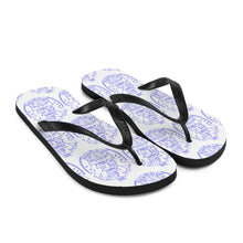 Load image into Gallery viewer, 7 Flip-Flops Multi Ship Blue design by Calico Jacks
