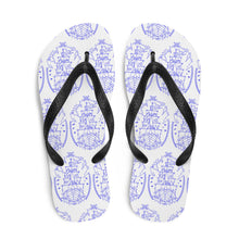 Load image into Gallery viewer, 1 Flip-Flops Multi Ship Blue design by Calico Jacks
