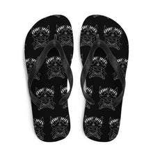 Load image into Gallery viewer, 1 Flip-Flops Skull Multi White design by Calico Jacks
