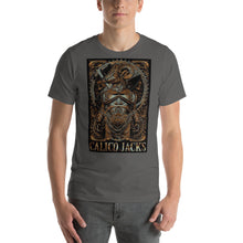 Load image into Gallery viewer, grey 100% Cotton T-Shirt Minotaur design by Calico Jacks
