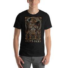 Cargar imagen en el visor de la galería, black 100% Cotton T-Shirt Minotaur design by Calico Jacks
