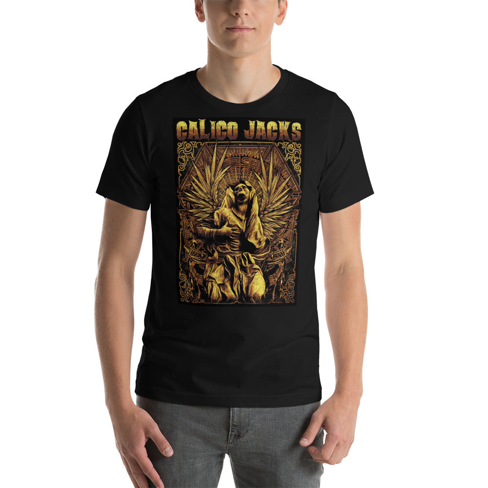 black 100% Cotton T-Shirt Suffer design by Calico Jacks