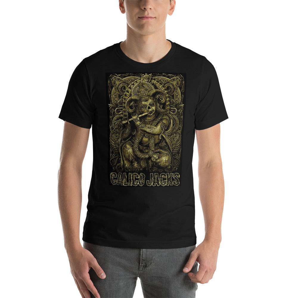 black 100% Cotton T-Shirt Shriek design by Calico Jacks
