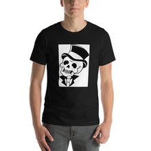 Load image into Gallery viewer, black tee 100% Cotton T-Shirt Mexican Man White design by Calico Jacks
