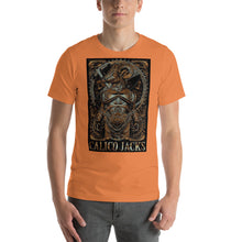 Load image into Gallery viewer, peach 100% Cotton T-Shirt Minotaur design by Calico Jacks
