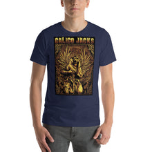 Cargar imagen en el visor de la galería, blue 100% Cotton T-Shirt Suffer design by Calico Jacks

