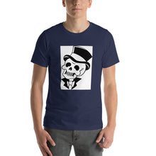 Load image into Gallery viewer, blue tee 100% Cotton T-Shirt Mexican Man White design by Calico Jacks
