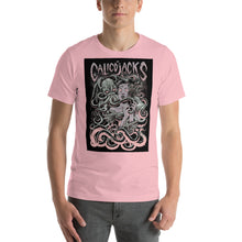 Load image into Gallery viewer, pink 100% Cotton T-Shirt Cthulhu horror theme design by Calico Jacks
