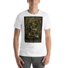 Load image into Gallery viewer, white 100% Cotton T-Shirt Shriek design by Calico Jacks
